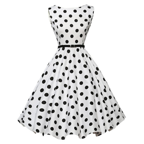 Image of Polka Dots Vintage Tea Party Dress - Itopfox