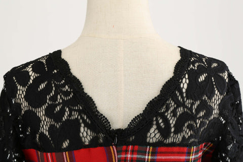 Image of Vintage Patchwork  Hepburn Dress - Itopfox