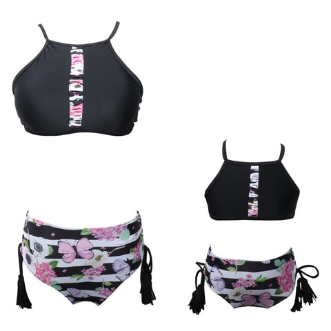 Image of Cross Back Two Piece Bikini Set - Itopfox