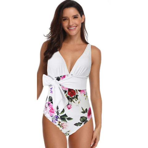 Image of Floral One Piece Bathing Suit - Itopfox