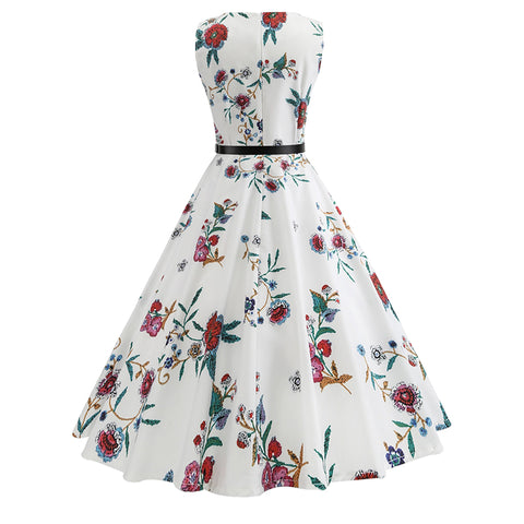 Image of 50s Hepburn Tea Party Dress - Itopfox