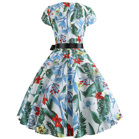 Image of 1950's Bowknot Vintage Cocktail Party Dress - Itopfox