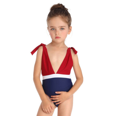 Image of Bowknot One-Piece Swimsuit - Itopfox