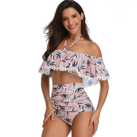 Image of Halter High Waist Swimwear - Itopfox