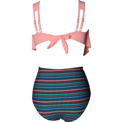 Image of Ruffle Layered High Waist Swimwear - Itopfox