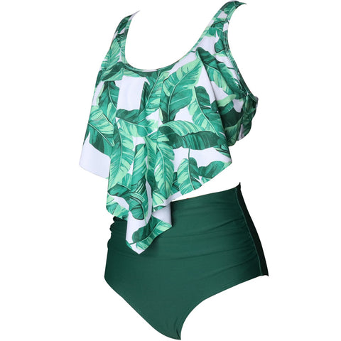 Image of Ruffle Layered High Waist Swimwear - Itopfox