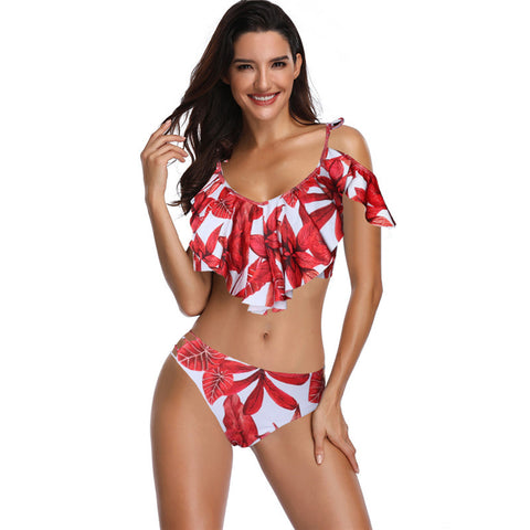 Image of Layered Two Piece Bikini Set - Itopfox