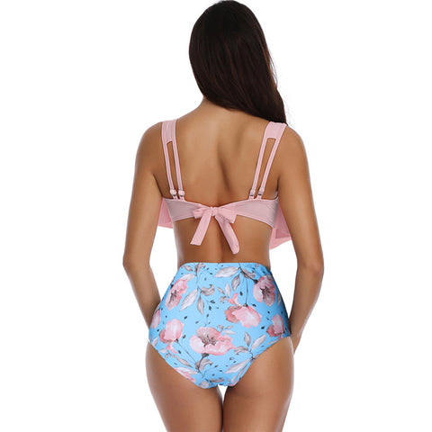 Image of Ruffle Layered High Waist Swimwear - Itopfox