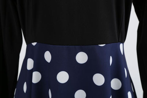 Image of Polka Dots Vintage Dress With Belt - Itopfox