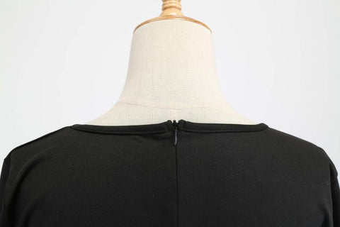 Image of Long Sleeve Vintage Hepburn Dress - Itopfox