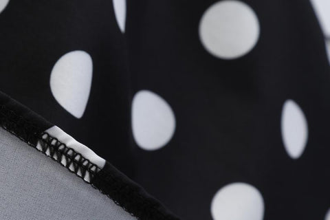 Image of Polka Dots Vintage Dress With Belt - Itopfox