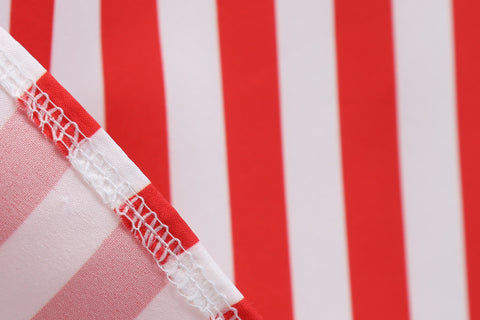Image of Bowknot Ribbon Striped Hepburn Dress - Itopfox