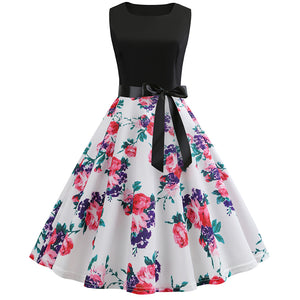 Classic Tea Party Cocktail Retro Dress - Itopfox