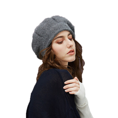 Image of Wool Beret With Vintage Style - Itopfox