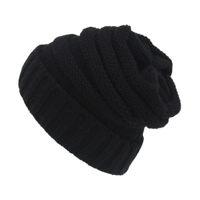 Chunky Slouchy Knit Beanie Hat - Itopfox