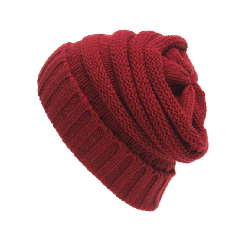 Chunky Slouchy Knit Beanie Hat - Itopfox