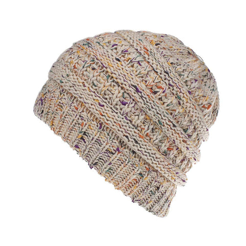 Image of Confetti Chunky Knit Beanie Hat - Itopfox