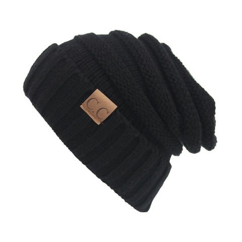 Image of Chunky Knit Beanie Hat (With CC Label) - Itopfox