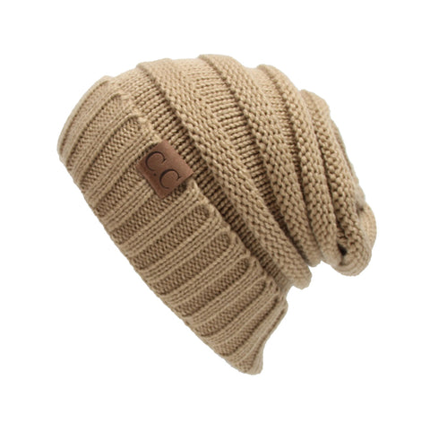 Image of Chunky Knit Beanie Hat (With CC Label) - Itopfox