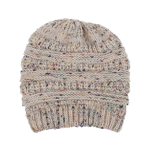 Image of Confetti Chunky Knit Beanie Hat - Itopfox