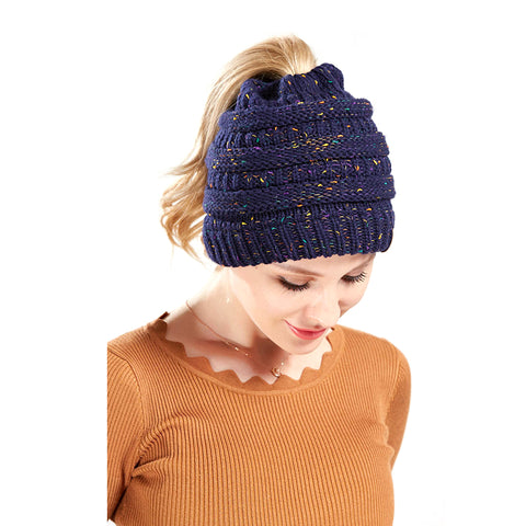 Image of Confetti Chunky Knit Beanie Hat - Itopfox