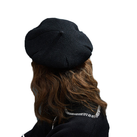 Image of Wool Beret With Vintage Style - Itopfox