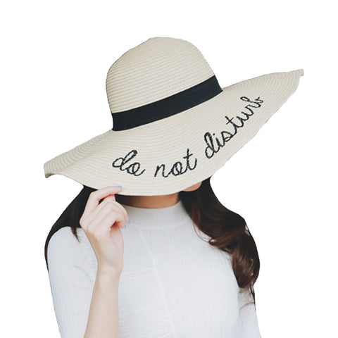 Image of "Do Not Disturb" Floppy Sunhat - Itopfox