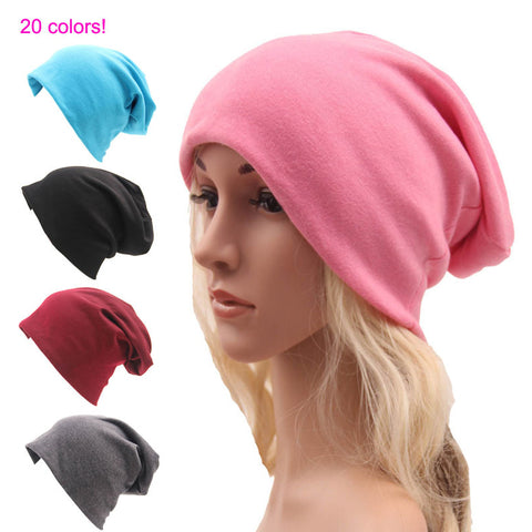 Image of Casual Cotton Knit Skully Beanie Hat - Itopfox