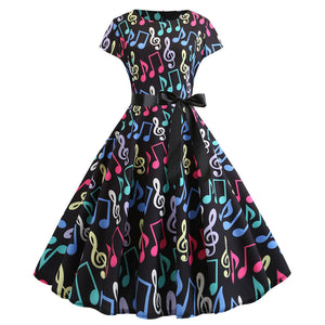 1950's Bowknot Vintage Cocktail Party Dress - Itopfox