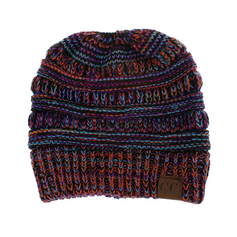 Image of Cable Knit Confetti Chunky Beanie Hat (With CC Label) - Itopfox