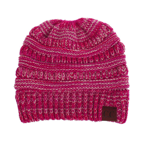 Image of Cable Knit Confetti Chunky Beanie Hat (With CC Label) - Itopfox