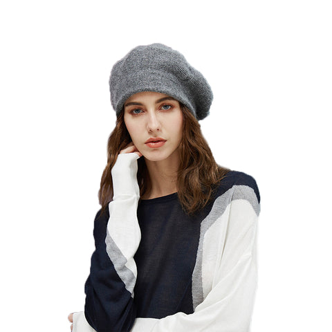 Image of Wool Beret With Vintage Style - Itopfox