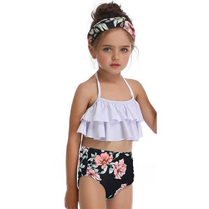 Ruffled Bouquet Two Pieces Bikini Set - Itopfox