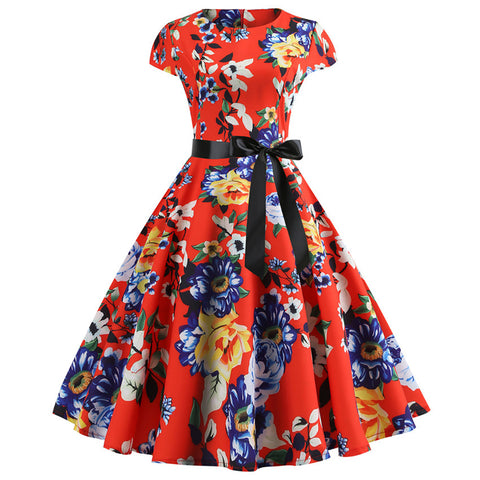 Image of 1950's Bowknot Vintage Cocktail Party Dress - Itopfox