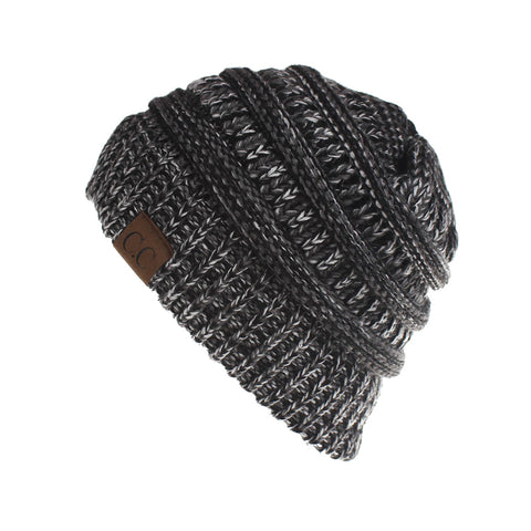 Image of Cable Knit Confetti Chunky Beanie Hat (With CC Label) - Itopfox