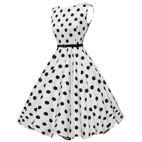 Image of Polka Dots Vintage Tea Party Dress - Itopfox