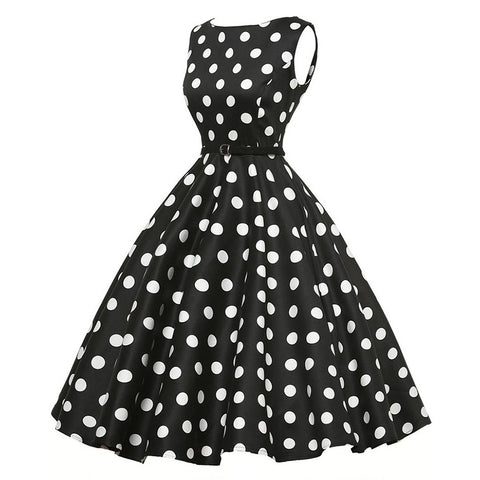 Image of Polka Dots Vintage Tea Party Dress - Itopfox