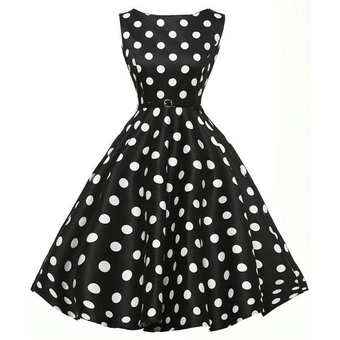 Image of Polka Dots Vintage Tea Party Dress - Itopfox