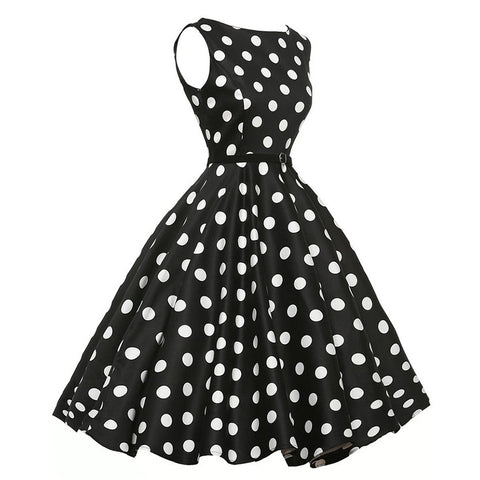 Image of Polka Dots Vintage Tea Party Dress - Itopfox