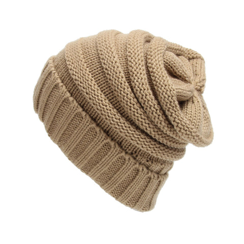 Image of Chunky Slouchy Knit Beanie Hat - Itopfox
