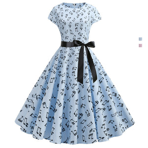 1950's Bowknot Vintage Cocktail Party Dress - Itopfox