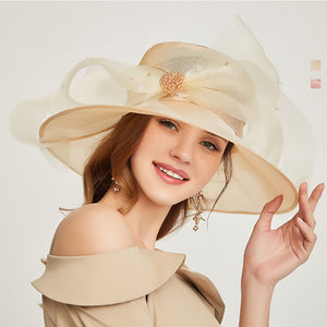 Organza Floppy Kentucky Derby Hat - Itopfox