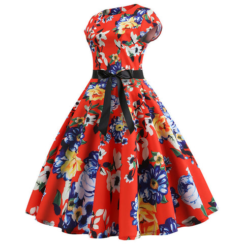 Image of 1950's Bowknot Vintage Cocktail Party Dress - Itopfox