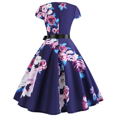 Image of Audrey Hepburn Style Retro Dress - Itopfox