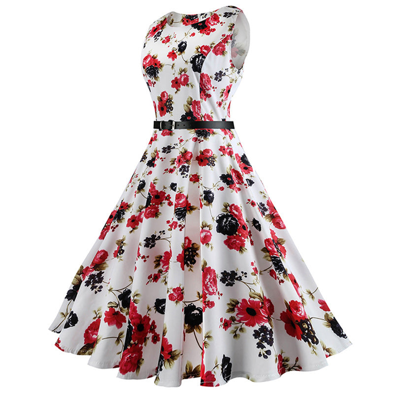 Sleeveless 50s Vintage Dress - Itopfox