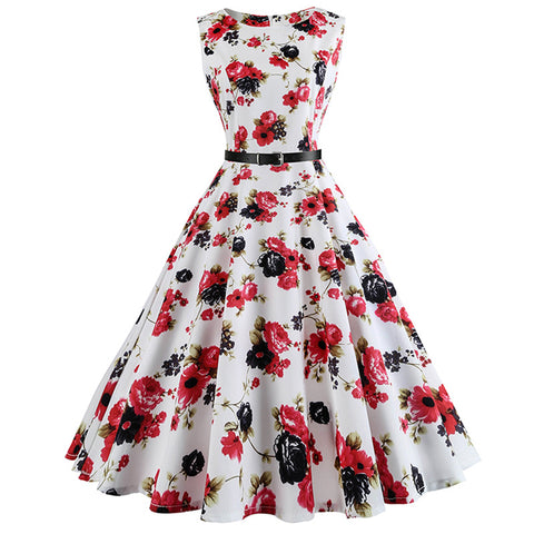 Image of Sleeveless 50s Vintage Dress - Itopfox