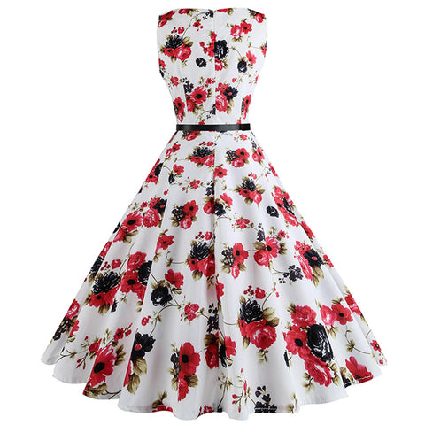 Image of Sleeveless 50s Vintage Dress - Itopfox