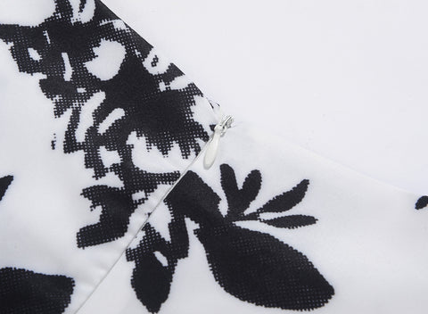 Image of Classic Vintage Floral Hepburn Dress - Itopfox