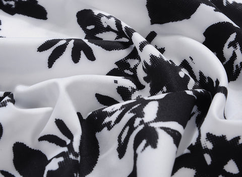 Image of Classic Vintage Floral Hepburn Dress - Itopfox