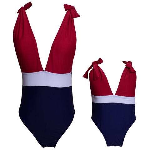 Image of Bowknot One-Piece Swimsuit - Itopfox